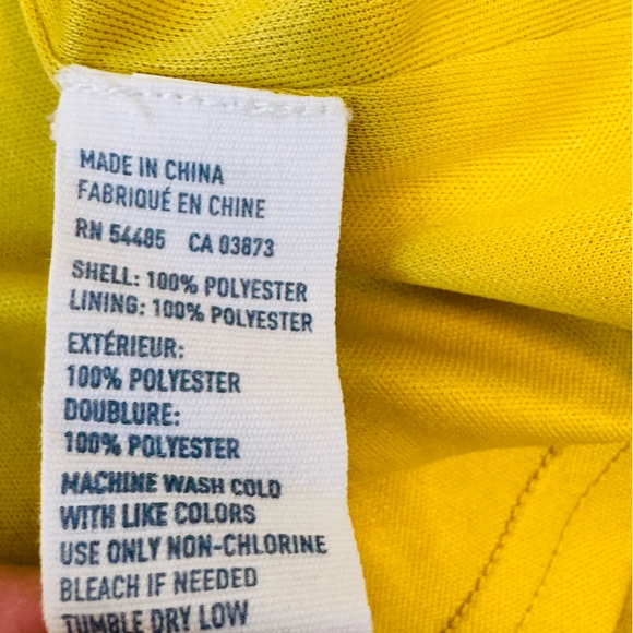 American Eagle Outfitters, yellow floral pleated skirt, size 10 - Picture 5 of 7